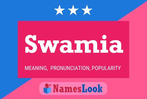 ملصق اسم Swamia