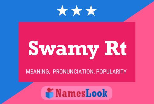 ملصق اسم Swamy Rt