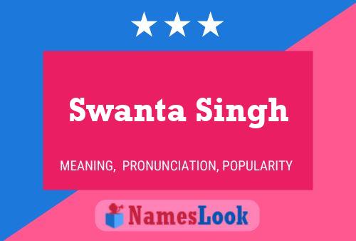 ملصق اسم Swanta Singh