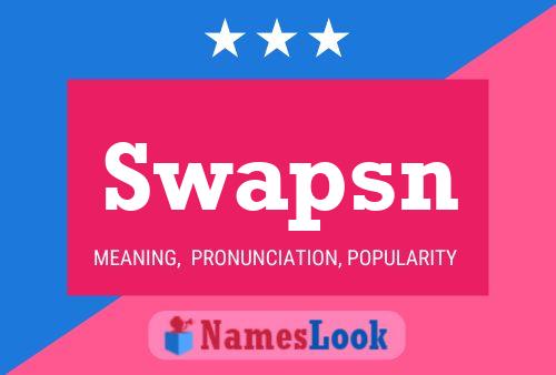 ملصق اسم Swapsn