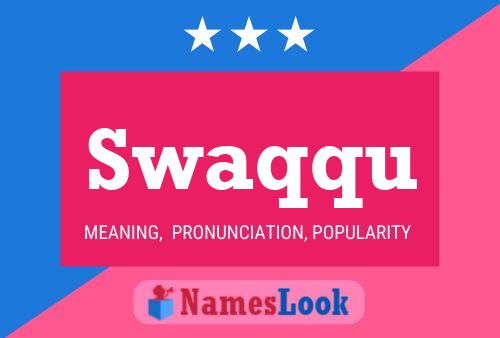 ملصق اسم Swaqqu