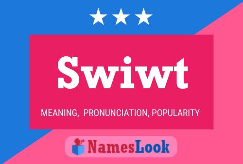 ملصق اسم Swiwt