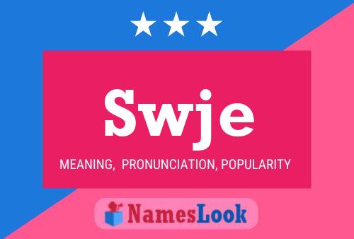 ملصق اسم Swje