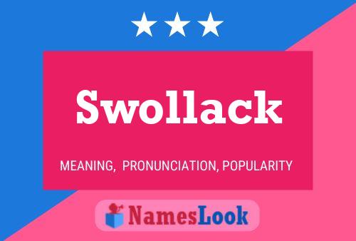 ملصق اسم Swollack