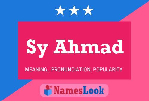 ملصق اسم Sy Ahmad