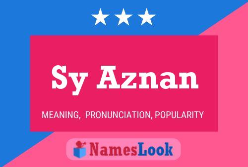 ملصق اسم Sy Aznan