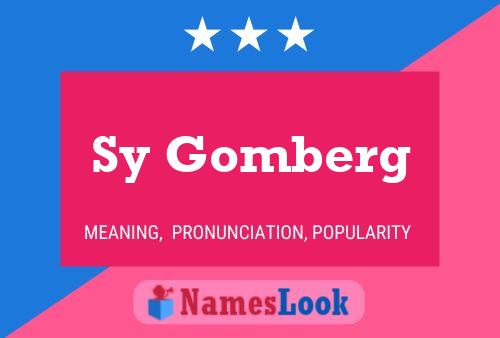 ملصق اسم Sy Gomberg