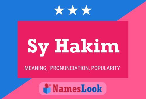 ملصق اسم Sy Hakim