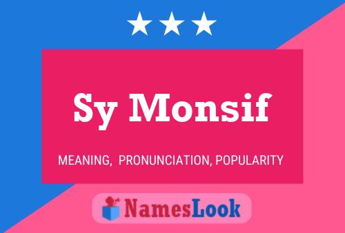 ملصق اسم Sy Monsif