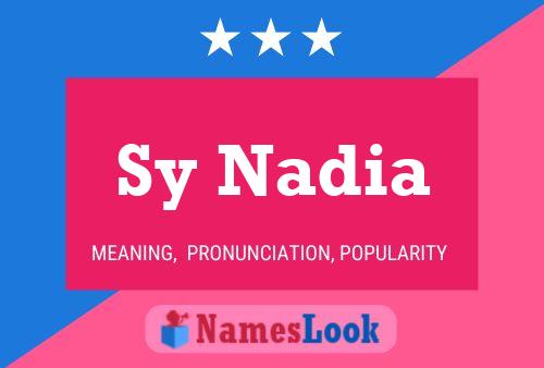 ملصق اسم Sy Nadia