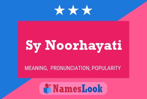 ملصق اسم Sy Noorhayati