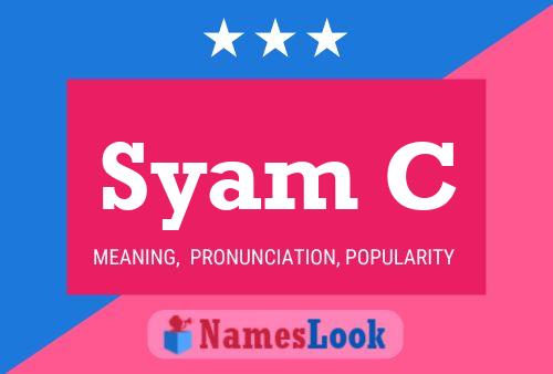 ملصق اسم Syam C