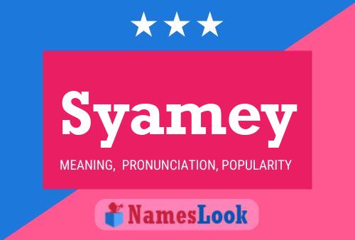 ملصق اسم Syamey