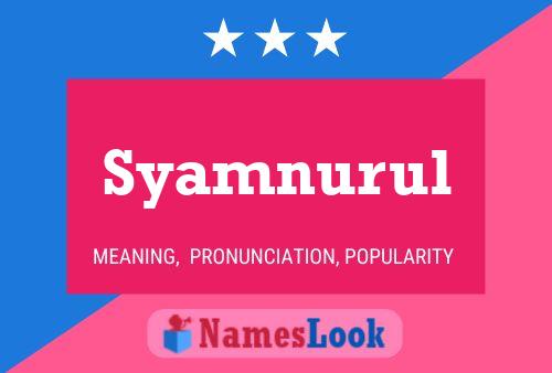 ملصق اسم Syamnurul