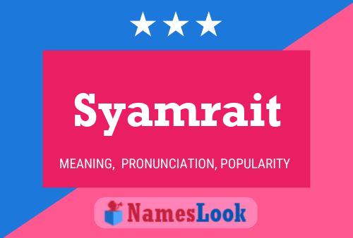 ملصق اسم Syamrait