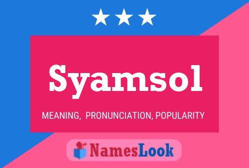 ملصق اسم Syamsol