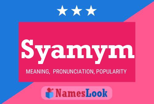 ملصق اسم Syamym