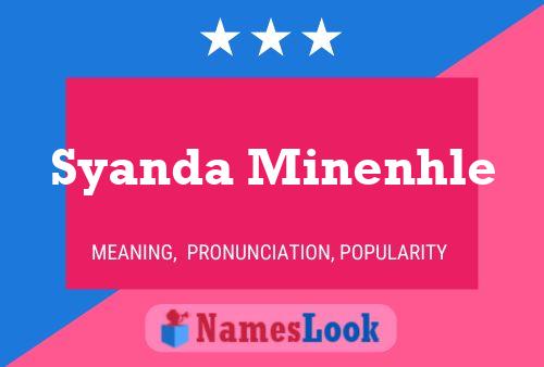 ملصق اسم Syanda Minenhle