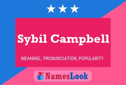 ملصق اسم Sybil Campbell