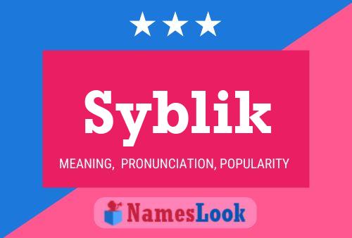 ملصق اسم Syblik