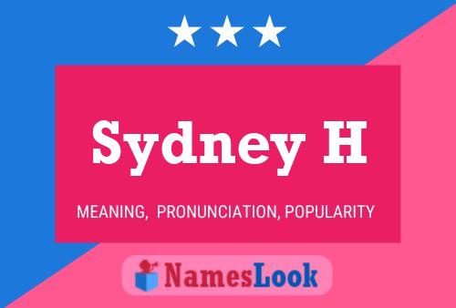 ملصق اسم Sydney H