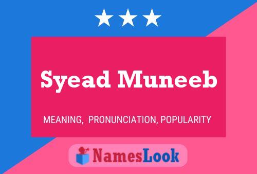 ملصق اسم Syead Muneeb