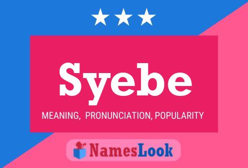 ملصق اسم Syebe