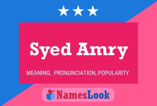 ملصق اسم Syed Amry