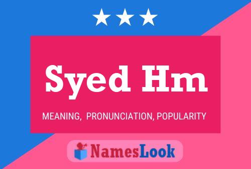 ملصق اسم Syed Hm