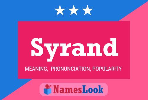 ملصق اسم Syrand