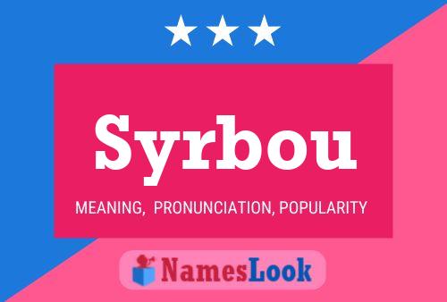 ملصق اسم Syrbou