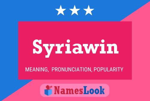 ملصق اسم Syriawin