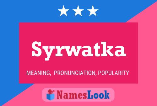 ملصق اسم Syrwatka