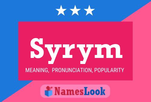 ملصق اسم Syrym