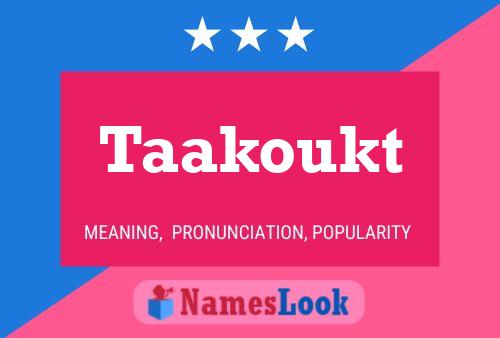 ملصق اسم Taakoukt