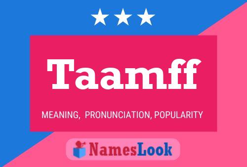 ملصق اسم Taamff