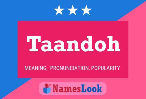 ملصق اسم Taandoh