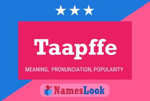 ملصق اسم Taapffe