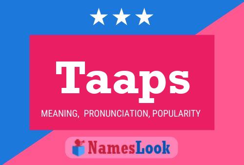 ملصق اسم Taaps