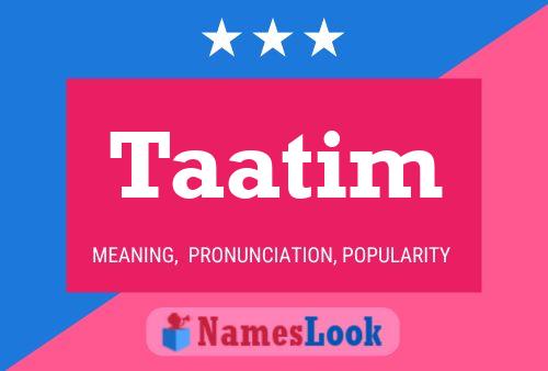 ملصق اسم Taatim