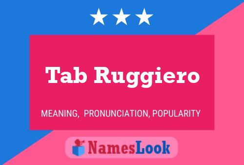 ملصق اسم Tab Ruggiero