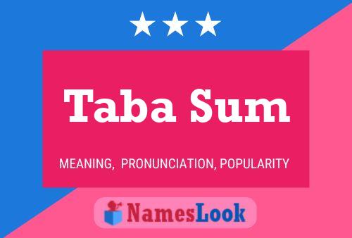 ملصق اسم Taba Sum