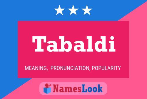 ملصق اسم Tabaldi