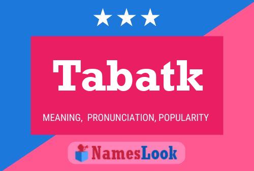 ملصق اسم Tabatk