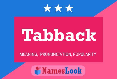 ملصق اسم Tabback