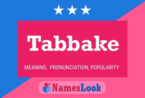 ملصق اسم Tabbake