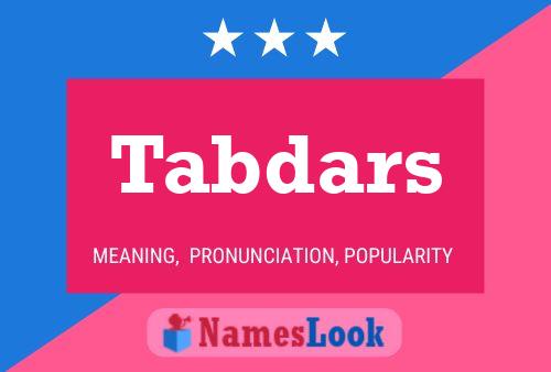 ملصق اسم Tabdars