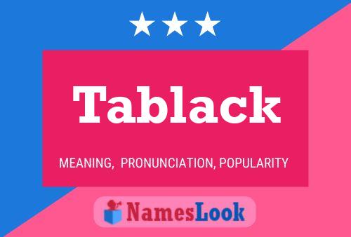 ملصق اسم Tablack