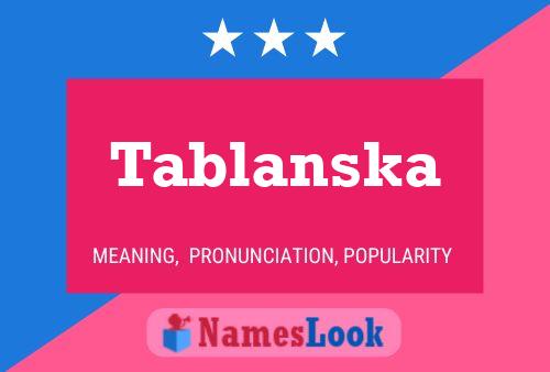 ملصق اسم Tablanska