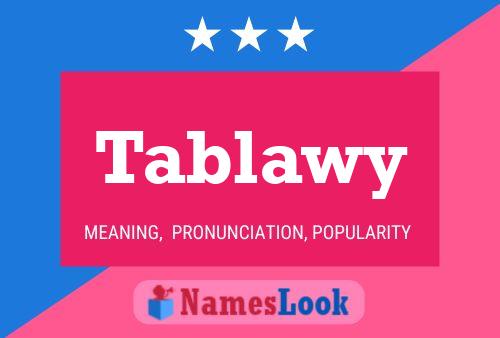 ملصق اسم Tablawy